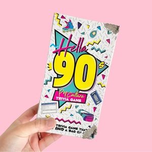 Hella 90s pop culture trivia game